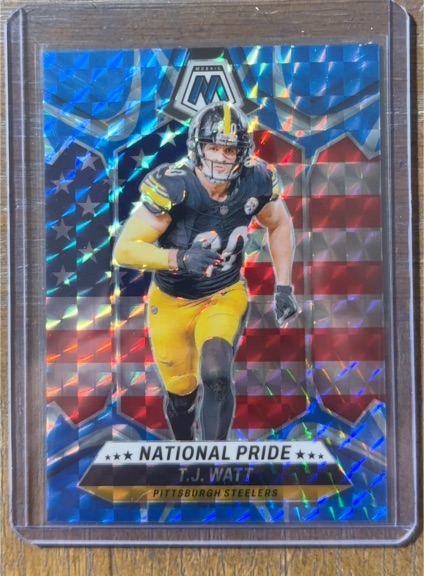 2024 Panini Mosaic #266 T.J. Watt National Pride — front