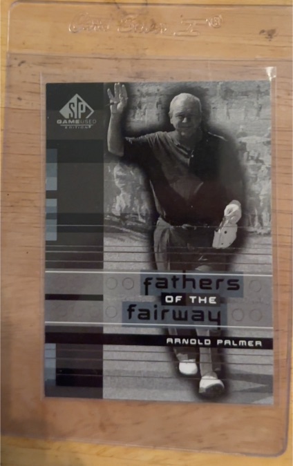 2001 Upper Deck SP Legendary Cuts Fathers of the Fairway Arnold Palmer — front