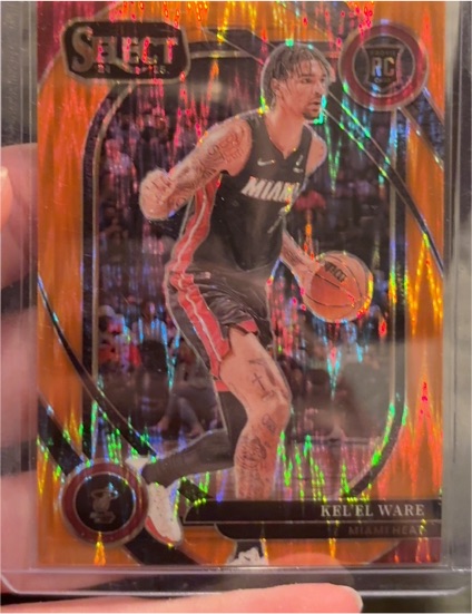 2024 Panini Select Kelel Ware Orange Flash Prizm — front