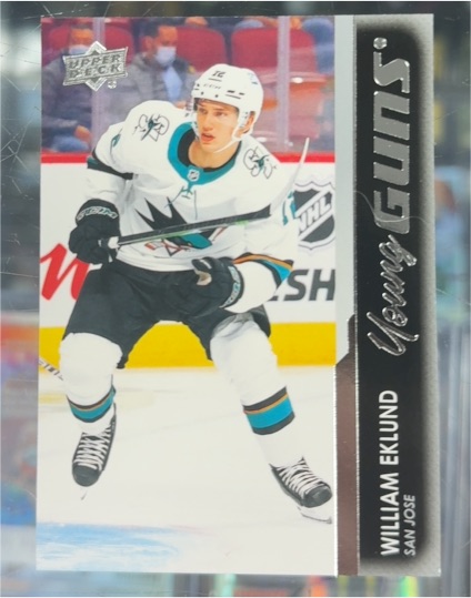 2021-22 Upper Deck #475 William Eklund Young Guns — front
