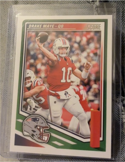 2025 Panini Score #27 Drake Maye — front