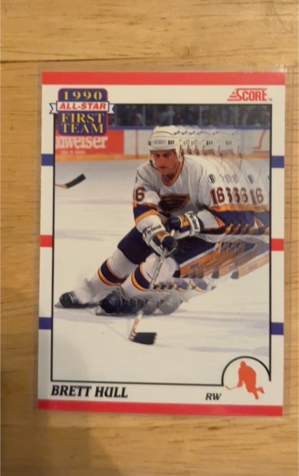 1990-91 Score #317 Brett Hull — front