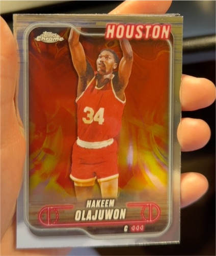 2024-25 Topps Chrome #115 Hakeem Olajuwon — front