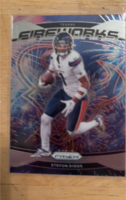 2024 Panini Prizm #9 Stefon Diggs Fireworks — front