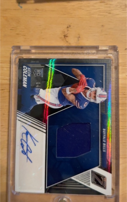 2024 Panini Zenith Rookie Patch Autographs Keon Coleman — front