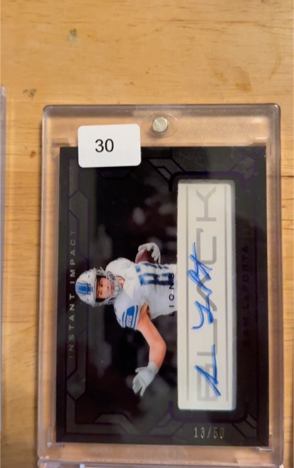 2024 Panini Black Instant Impact Auto Sam LaPorta — front