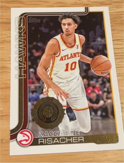 2025-26 Topps #62 Zaccharie Risacher — front