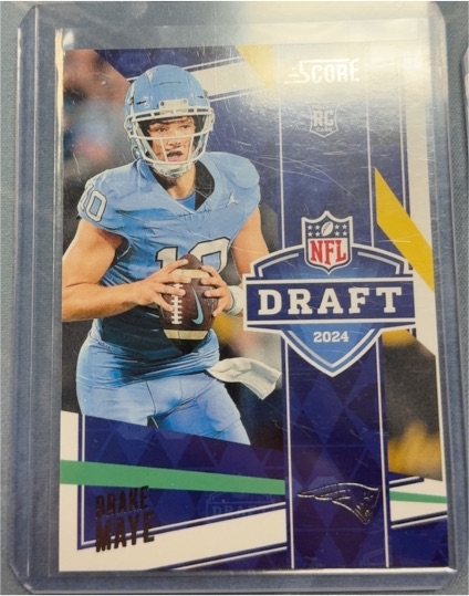 2024 Panini Score NFL Draft #2 Drake Maye — front
