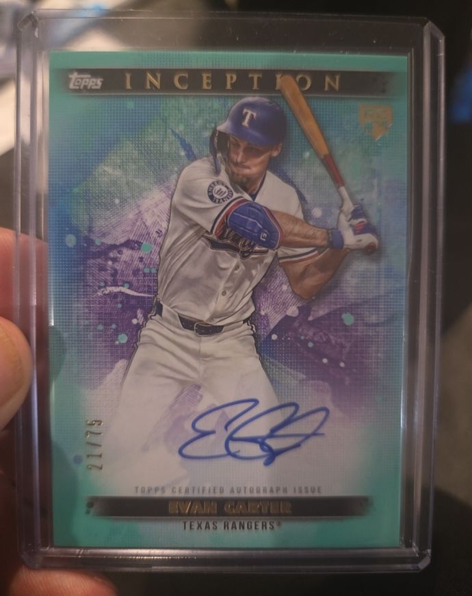 2024 Topps Inception #BRES-EC Evan Carter — front