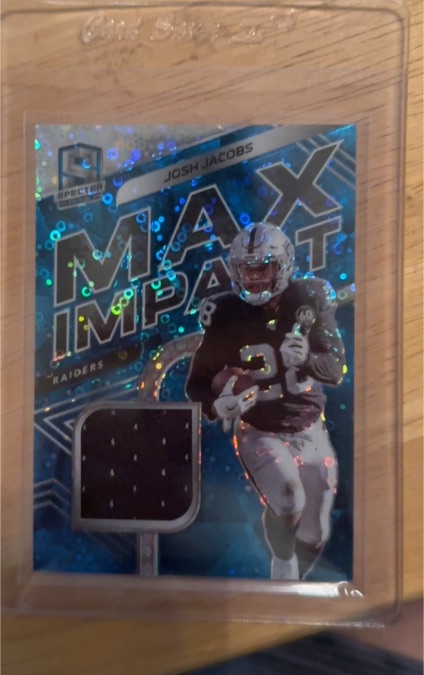 2020 Panini Spectra Max Impact Josh Jacobs — front