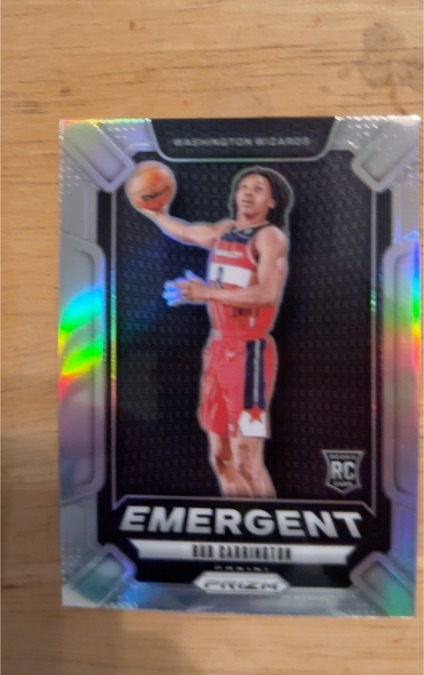 2024-25 Panini Prizm #20 Bub Carrington Emergent — front