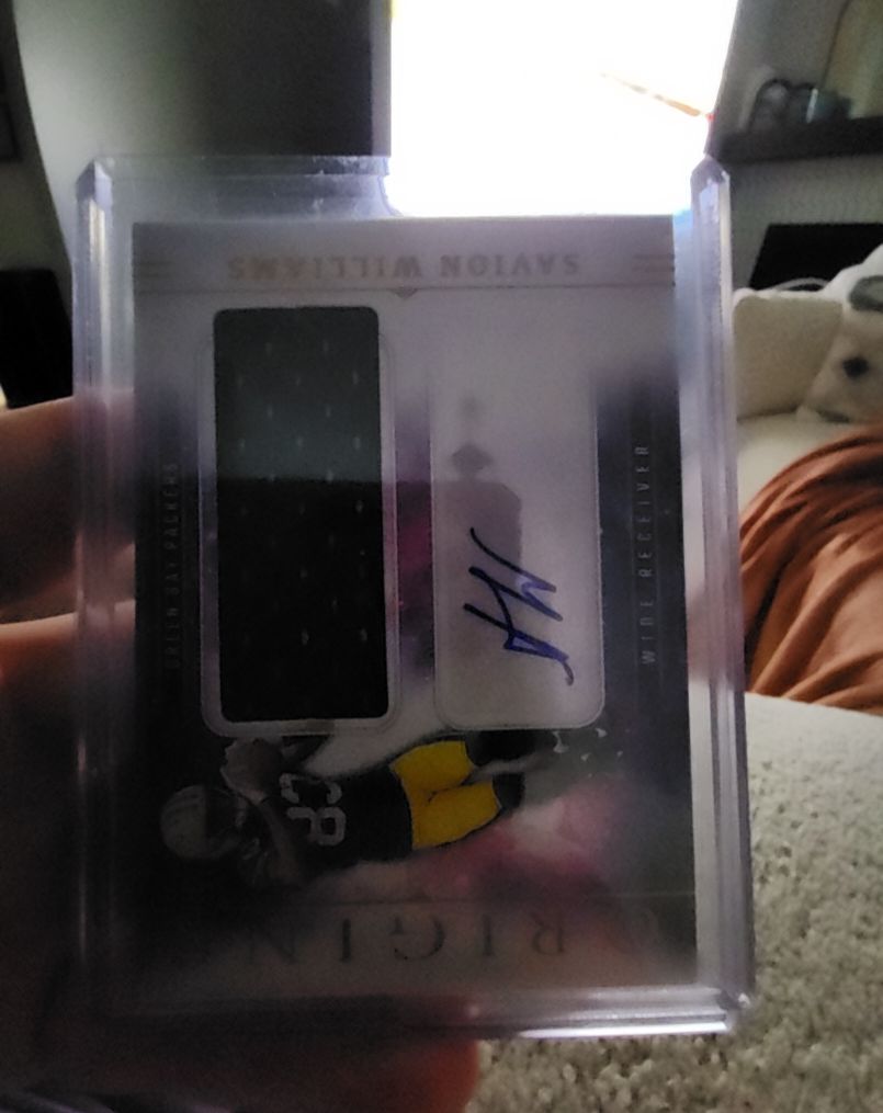 2025 Panini Origins #RJJ-SVW Savion Williams Rookie Patch Auto — front