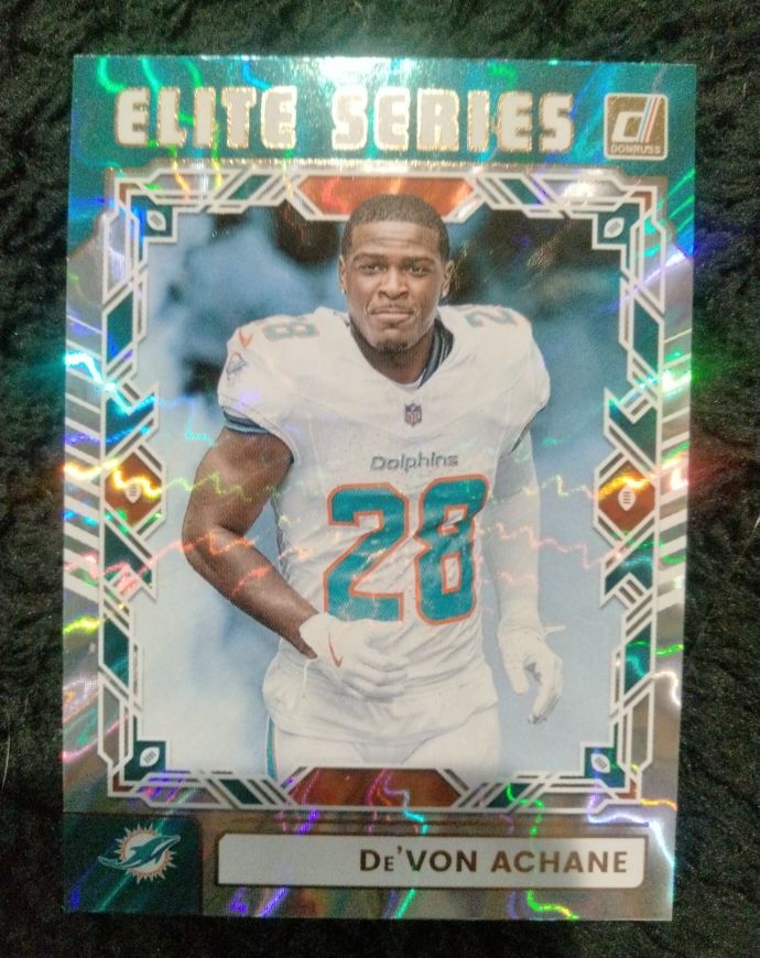 2025 Donruss Elite Series #TES-DAC De'Von Achane — front