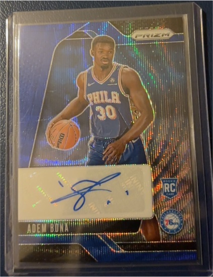 2024-25 Panini Prizm True Silver Rookie Auto #RSI-ABP Adem Bona — front