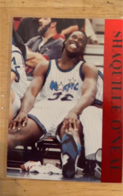 1992 Krown International Shaquille O'Neal #9 Red Foil Parallel — front