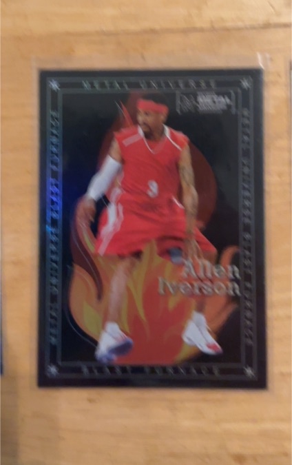 2021 Skybox Metal Universe Champions #BF-12 Allen Iverson Blast Furnace — front