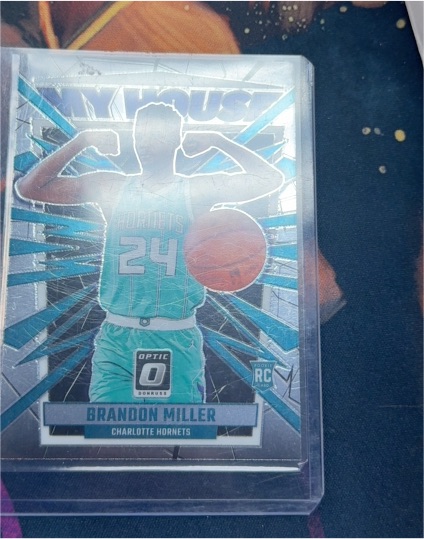 2023-24 Panini Donruss Optic My House Purple Prizm #5 Brandon Miller — front