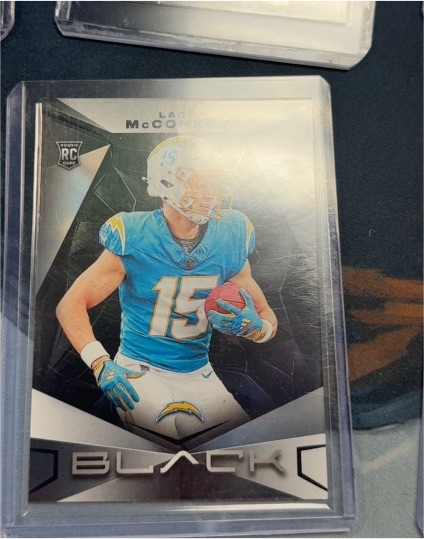 2024 Panini Black #165 Ladd McConkey — front
