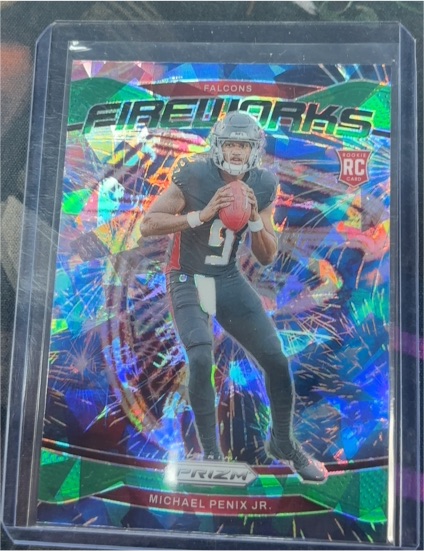 2024 Panini Prizm #16 Michael Penix Jr. Fireworks — front