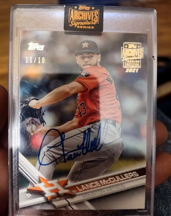 2021 Topps Archives Signature Series #11/18 Lance McCullers — front