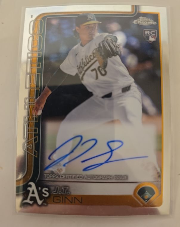 2025 Topps Chrome #RA-JTG J.T. Ginn Rookie Autographs — front