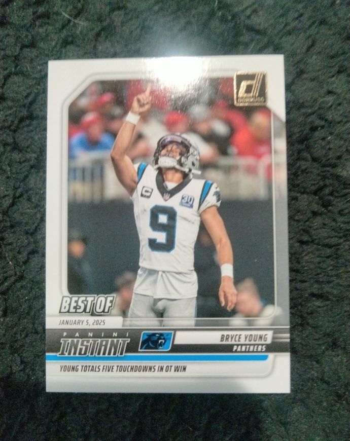 2025 Panini Donruss Best of Instant #INS-BYG Bryce Young — front