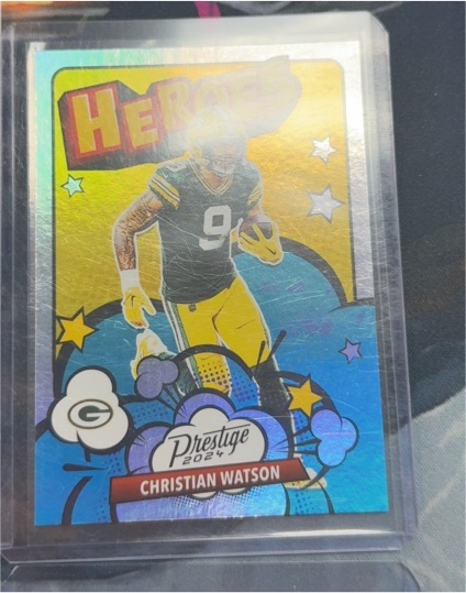 2024 Panini Prestige #4 Christian Watson Heroes — front