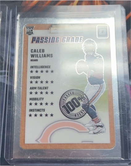 2024 Donruss Optic #1 Caleb Williams Passing Grade — front