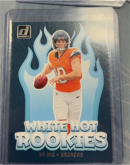 2024 Panini Donruss #WH9 Bo Nix White Hot Rookies — front