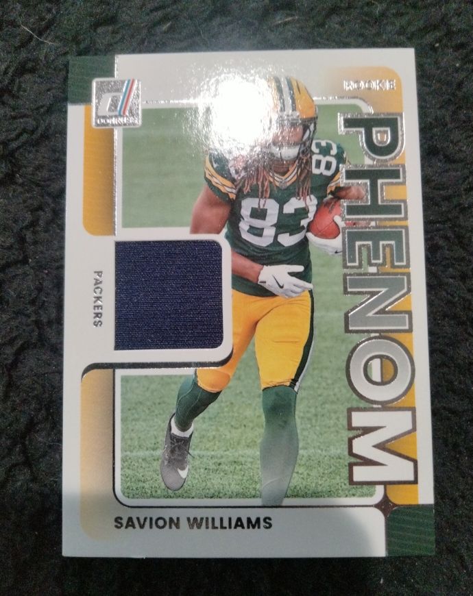 2025 Panini Donruss Rookie Phenom Patch #RPJ-SWS Savion Williams — front