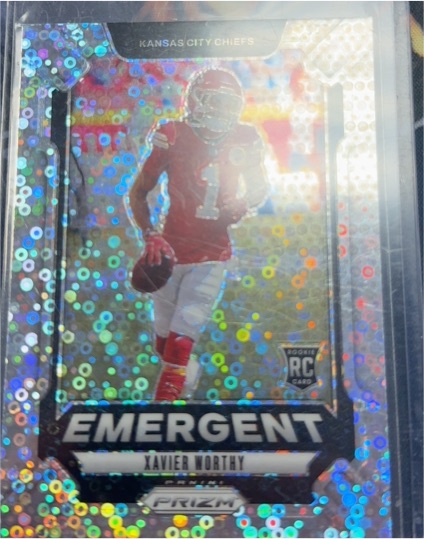 2024 Panini Prizm #7 Xavier Worthy Emergent — front