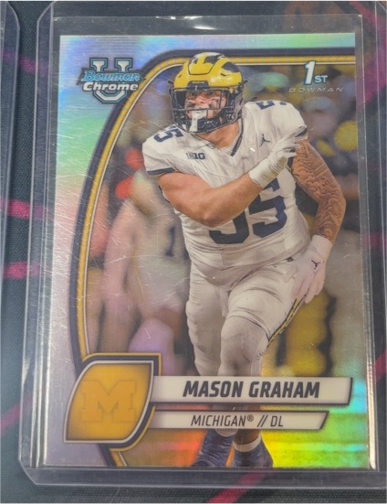 2024 Bowman University Chrome #127 Mason Graham — front