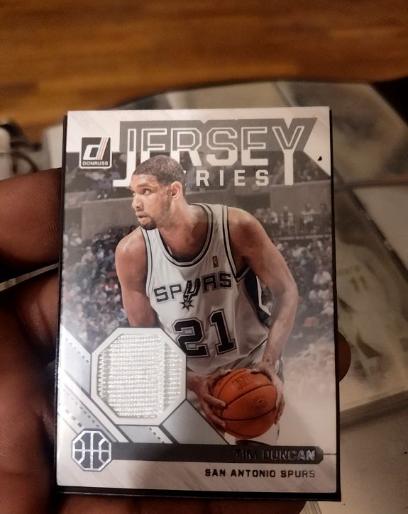 2020 Donruss Jersey Series #JS-TDU Tim Duncan — front