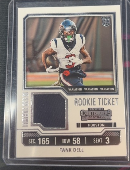 2023 Panini Contenders Rookie Ticket Variation #TS26V Tank Dell — front