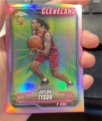 2024-25 Topps Chrome #168 Jaylon Tyson — front