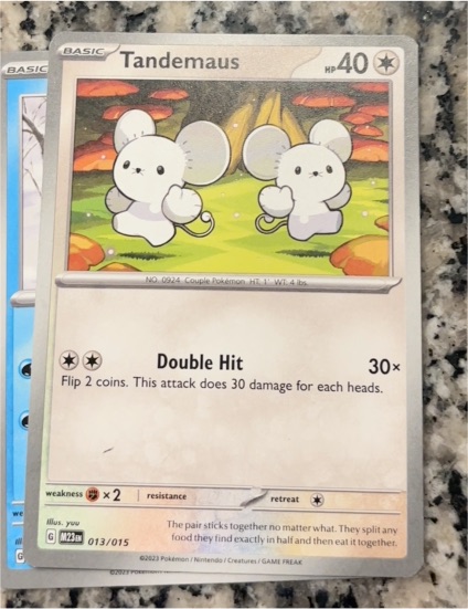 2023 Pokémon McDonald's Promo #013 Tandemaus — front