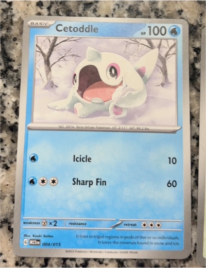2023 McDonald's Pokemon #004 Cetoddle — front