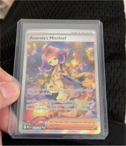 2023 Pokémon Mega Evolution #183 Acerola's Mischief — front