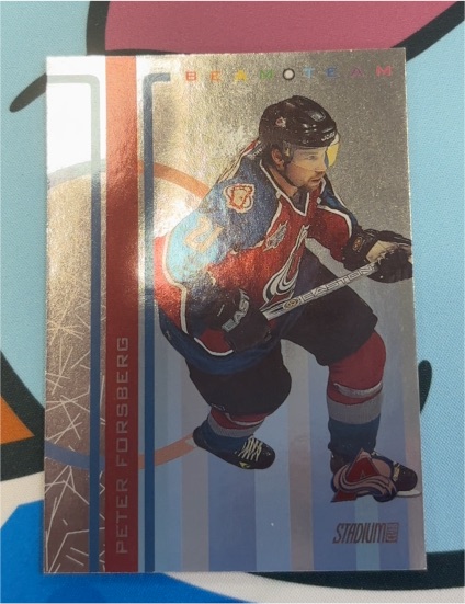 1995-96 Stadium Club Beam Team Peter Forsberg — front