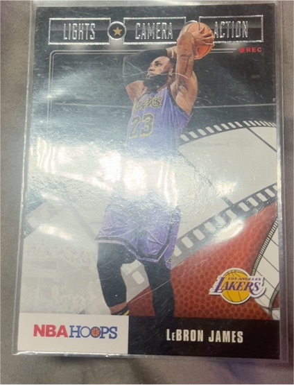 2019-20 Panini NBA Hoops Lights Camera Action #20 LeBron James — front
