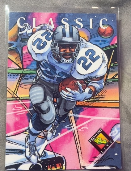 1994 Classic Pro Line Live #404 Emmitt Smith — front