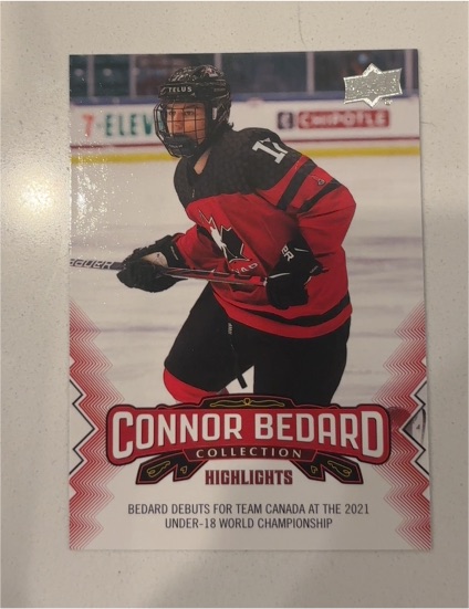 2023-24 Upper Deck Connor Bedard Collection Highlights #1 — front