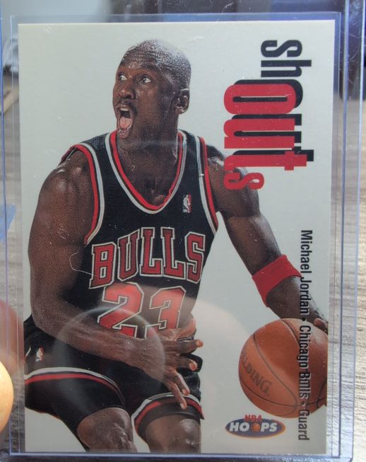 1998-99 Hoops Shout Outs #13-SO Michael Jordan — front