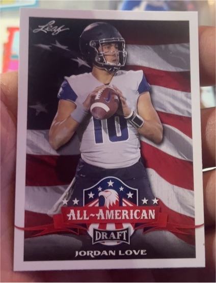 2020 Leaf Draft All-American #71 Jordan Love — front