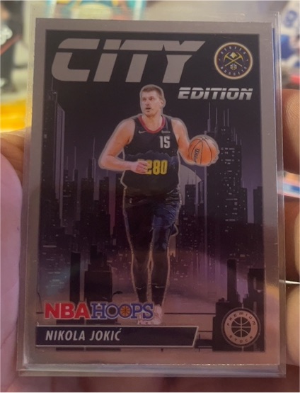 2023-24 Panini NBA Hoops Premium Stock City Edition #13 Nikola Jokić — front