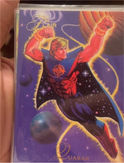 1994 Flair Marvel Annual #66 Quasar — front