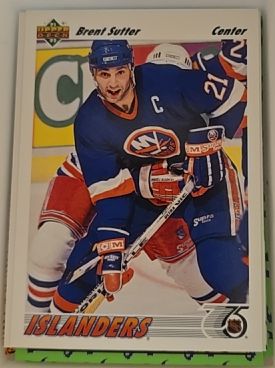 1991-92 Upper Deck #140 Brent Sutter — front