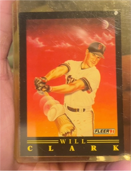 1991 Fleer Pro-Visions #2 Will Clark — front