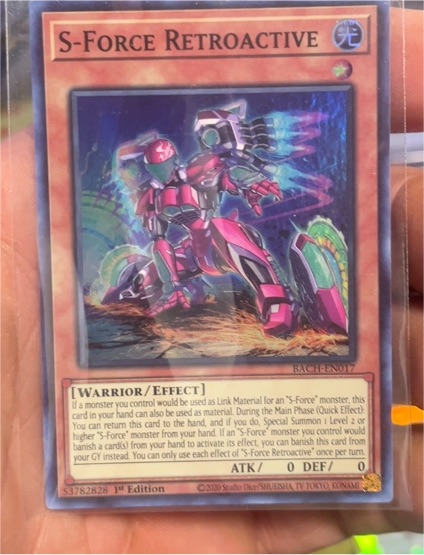 2022 Yu-Gi-Oh! BACH-EN017 S-Force Retroactive — front
