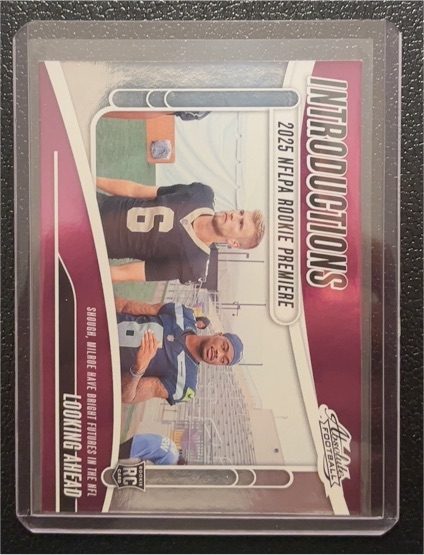 2025 Panini Absolute Introductions Looking Ahead #I-TSH Tyler Shough & Jalen Milroe — front